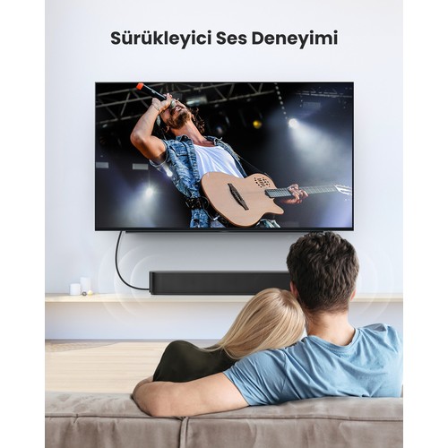 UGREEN Toslink Optik Ses Kablosu 1 m, Siyah, 70890